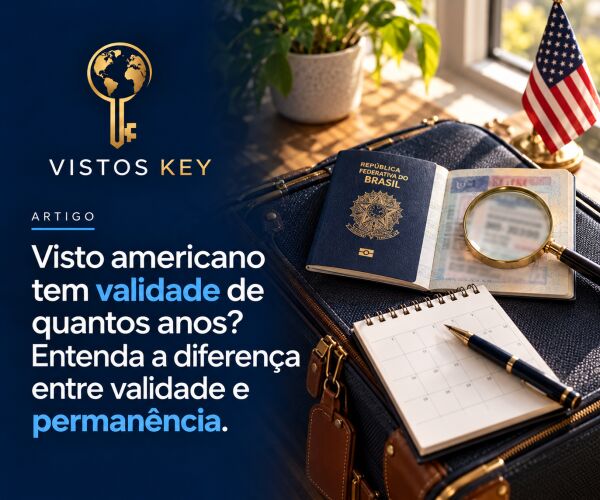Imagem do artigo Visto americano tem validade de quantos anos? Entenda a diferença entre validade e permanência