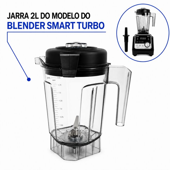 Imagem de Jarra 2 Litros Do Liquidificador Blender Smart Turbo