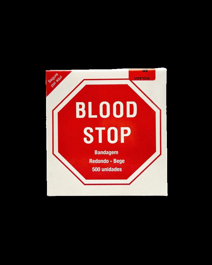 Imagem de Curativo Adesivo Blood Stop Redondo Bege – Caixa com 500 Unidades