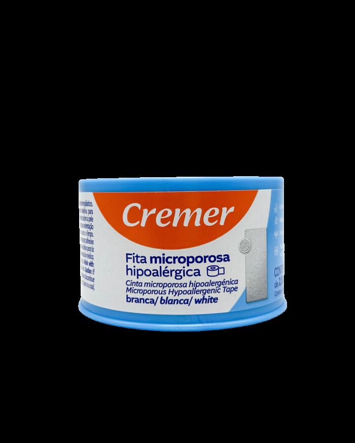 Imagem de Fita Micropore Branca 25 mm x 10 m Cremer