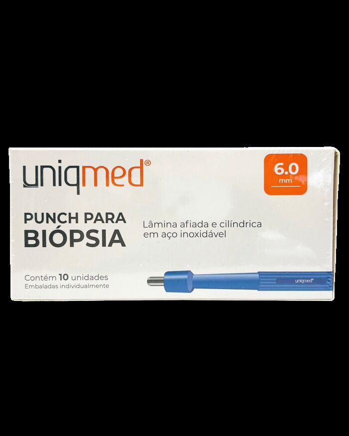 Imagem de Punch para Biópsia 6.0 mm Uniqmed – Caixa com 10 Unidades
