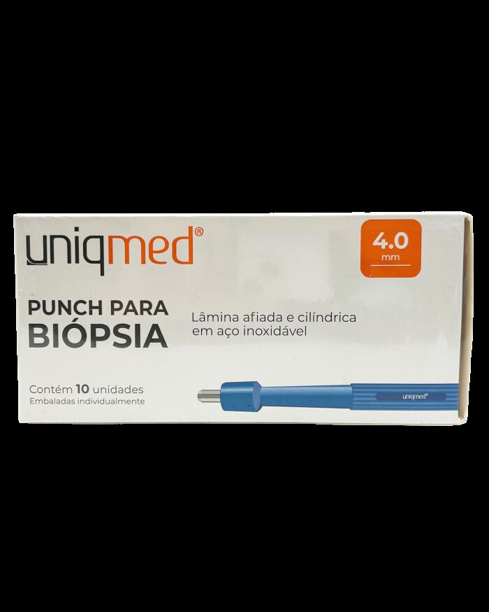 Imagem de Punch para Biópsia 4.0 mm Uniqmed – Caixa com 10 Unidades