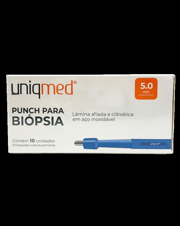 Imagem de Punch para Biópsia 5.0 mm Uniqmed – Caixa com 10 Unidades