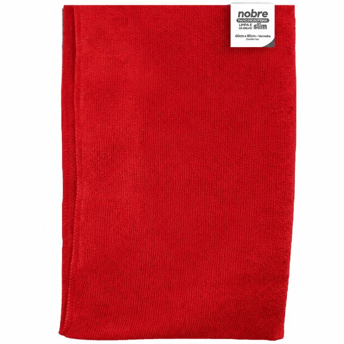 Imagem de Pano de Microfibra 60 x 80 cm Vermelho Slim – Nobre