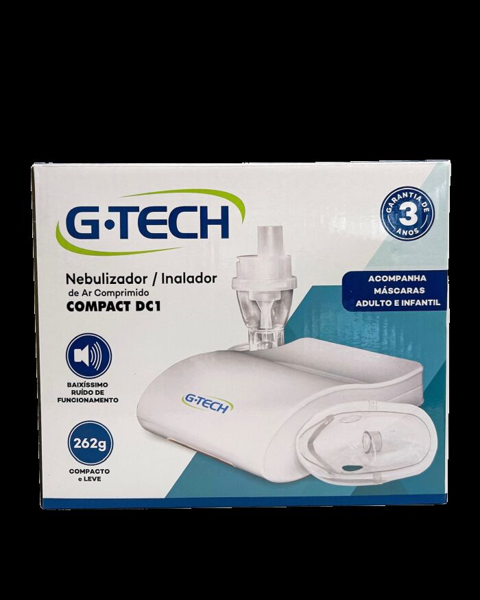 Imagem de Inalador e Nebulizador de Ar Comprimido Compact DC1 G-Tech