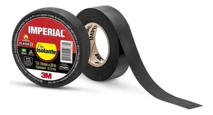 Imagem de FITA ISOLANTE 3M IMPERIAL 18MM X 20 METROS