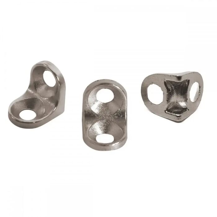 Imagem de CANTONEIRA ZAMAC 02 FUROS 13 X 13 NIQUELADA LEVE