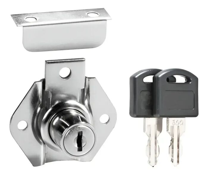 Imagem de FECHADURA TAMBOR 22MM (LINGUETA CURTA)