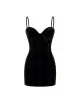 Imagem adicional 2 do item Vestido Velvet Preto Jade - Cloude