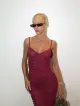 Imagem adicional 4 do item Vestido Vinho Deyse - Cloude