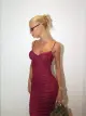 Imagem adicional 0 do item VESTIDO MIDI VINHO CABERNET DEYSE - CLOUDE