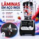 Imagem adicional 5 do item Blender Liquidificador Smart Turbo 2000 Watts 2 Litros Modelo BJA-2L-2W Preto