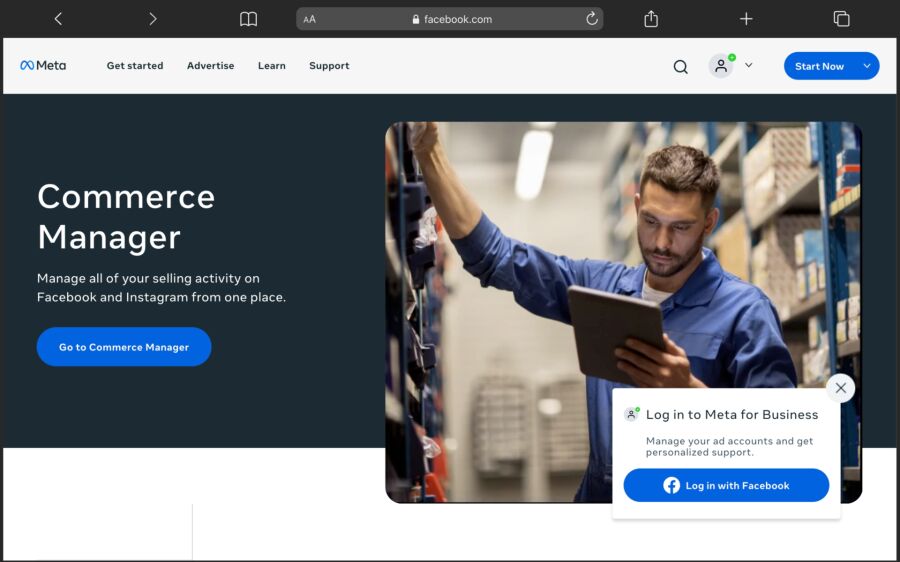 meta business catalog