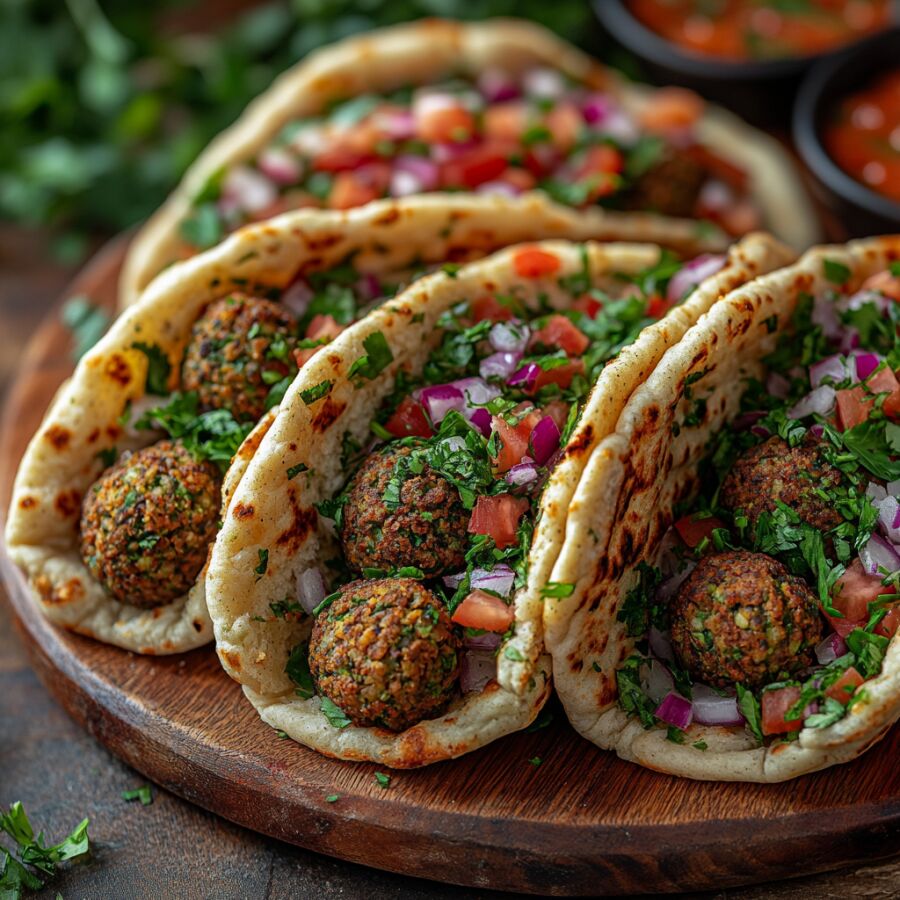 Imagem Pão-Pita-com-Falafel