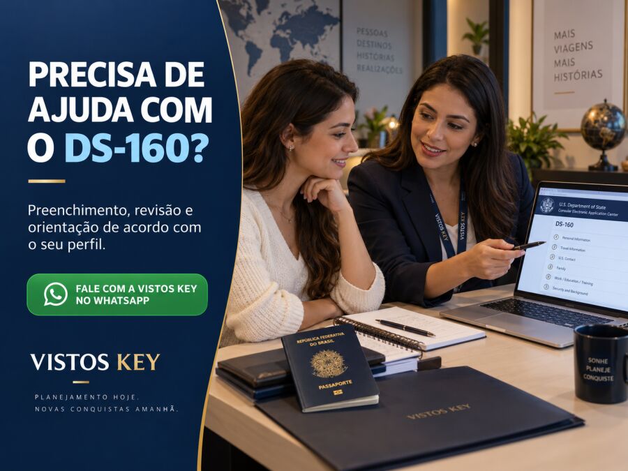 Imagem Ajuda com o formulário DS160