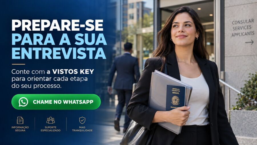 Imagem Documentação necessária para entrevista do visto americano