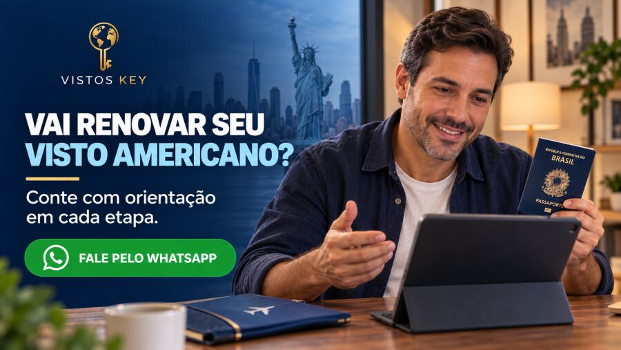 Imagem Solicitante com assessoria renovando visto americano