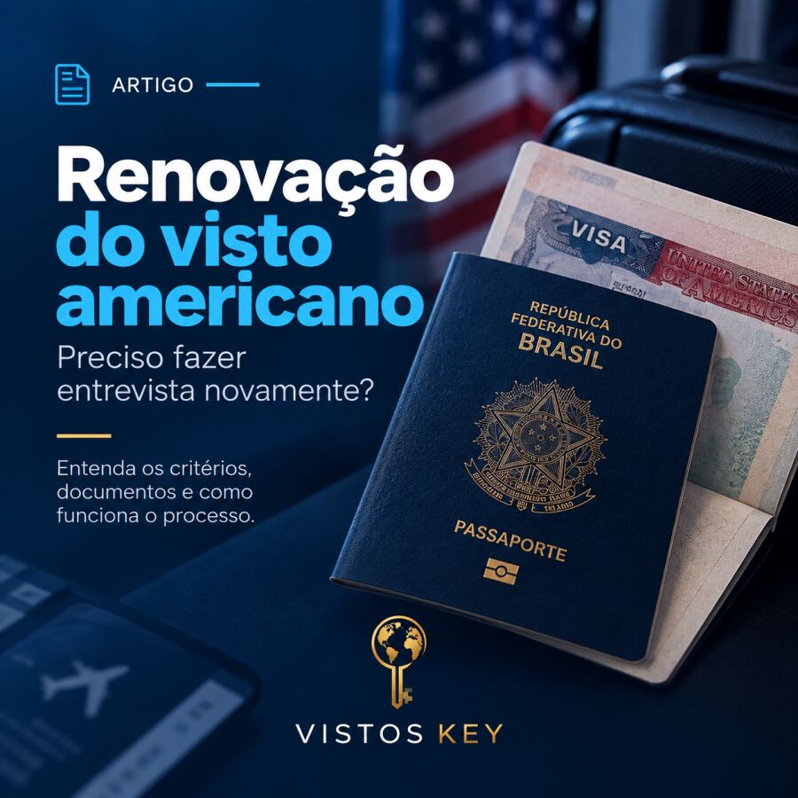 Imagem principal do artigo Preciso fazer entrevista novamente para renovar o visto americano?