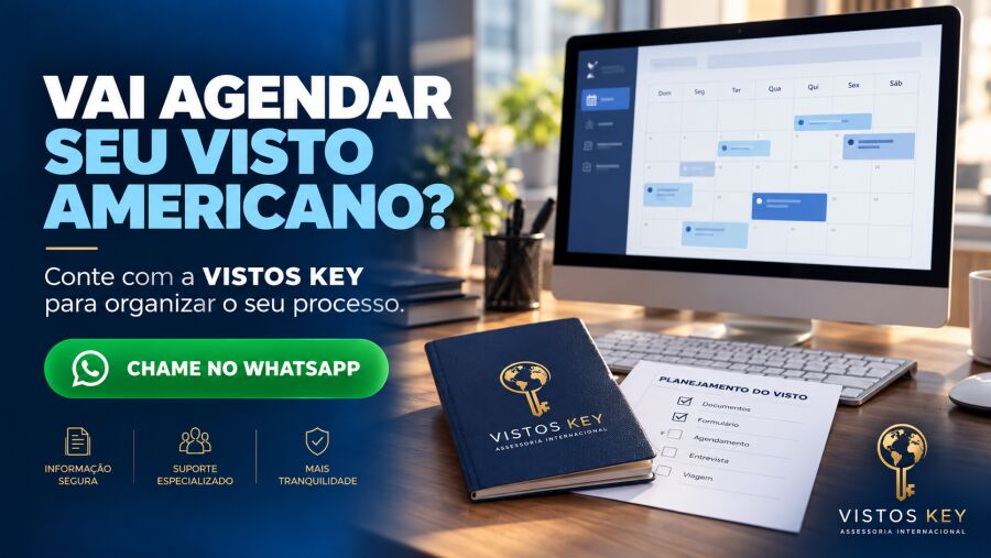 Imagem Agendamento para o visto americano, organize sua agenda!