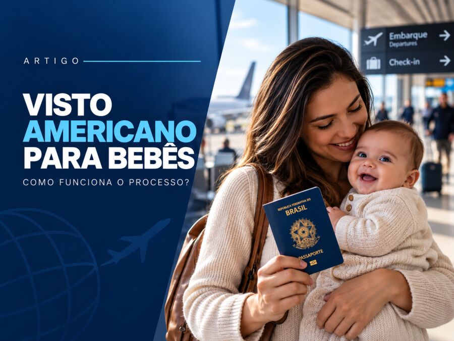 Imagem principal do artigo Visto americano para bebês: como funciona o processo?