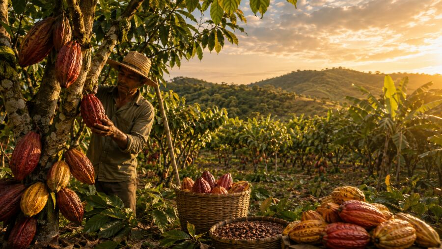 Imagem plantação-de-cacau